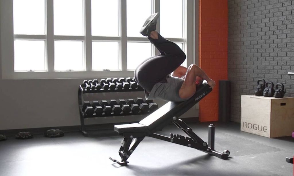 Bench Reverse Crunches